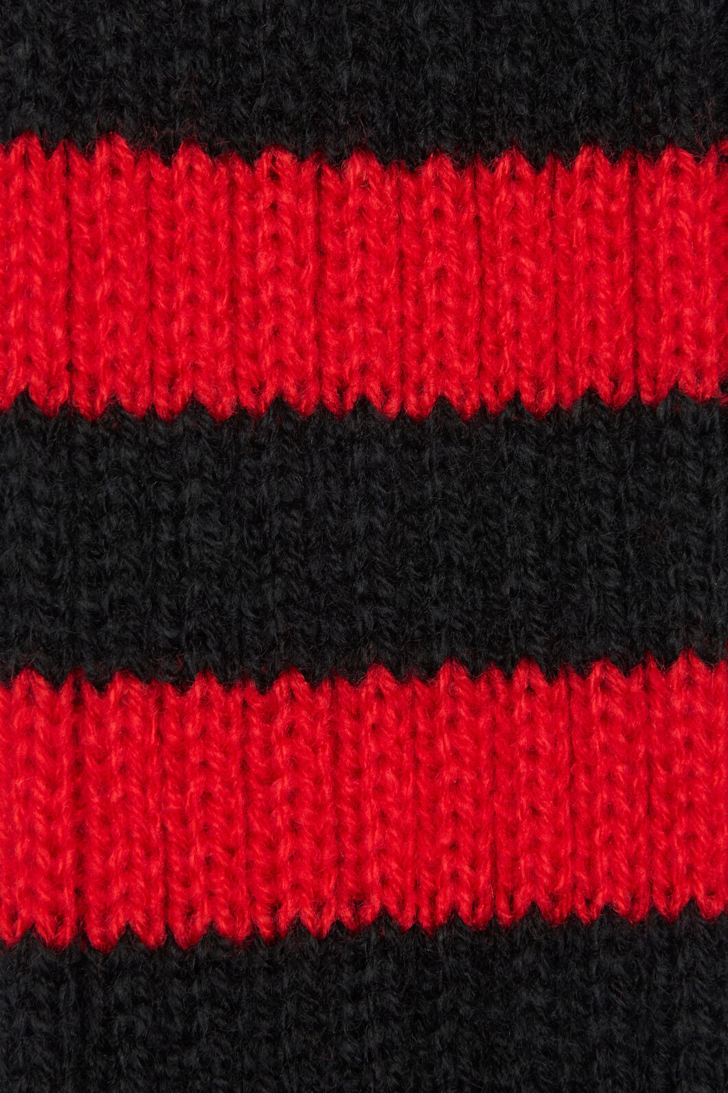 Dangerfield NZ - Ribbed Long Fingerless Gloves - black-red