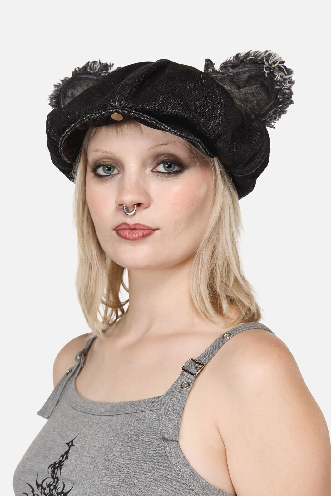 Dangerfield NZ - Denim Ear Hat - black