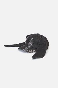 Dangerfield NZ - Distressed Long Ears Cap - black