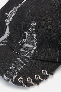 Dangerfield NZ - Distressed Long Ears Cap - black