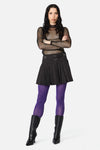 Dangerfield NZ - Purple Plain Tights - purple