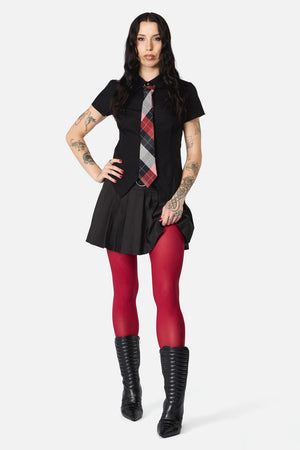 Dangerfield NZ - Red Plain Tights - red