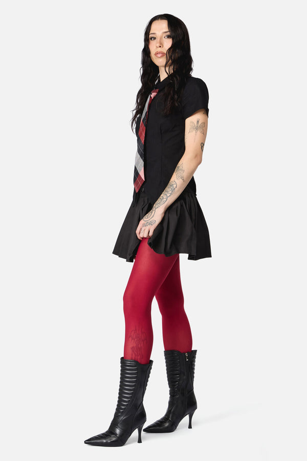 Dangerfield NZ - Red Plain Tights - red