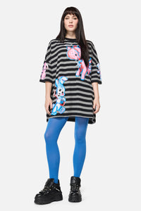 Dangerfield NZ - Blue Plain Tights - blue