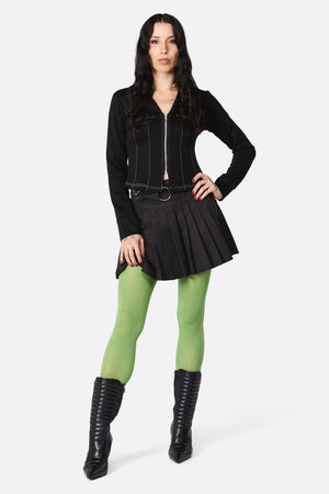 Dangerfield NZ - Green Plain Tights - green