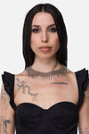 Dangerfield NZ - Chainmail Spike Choker - silver