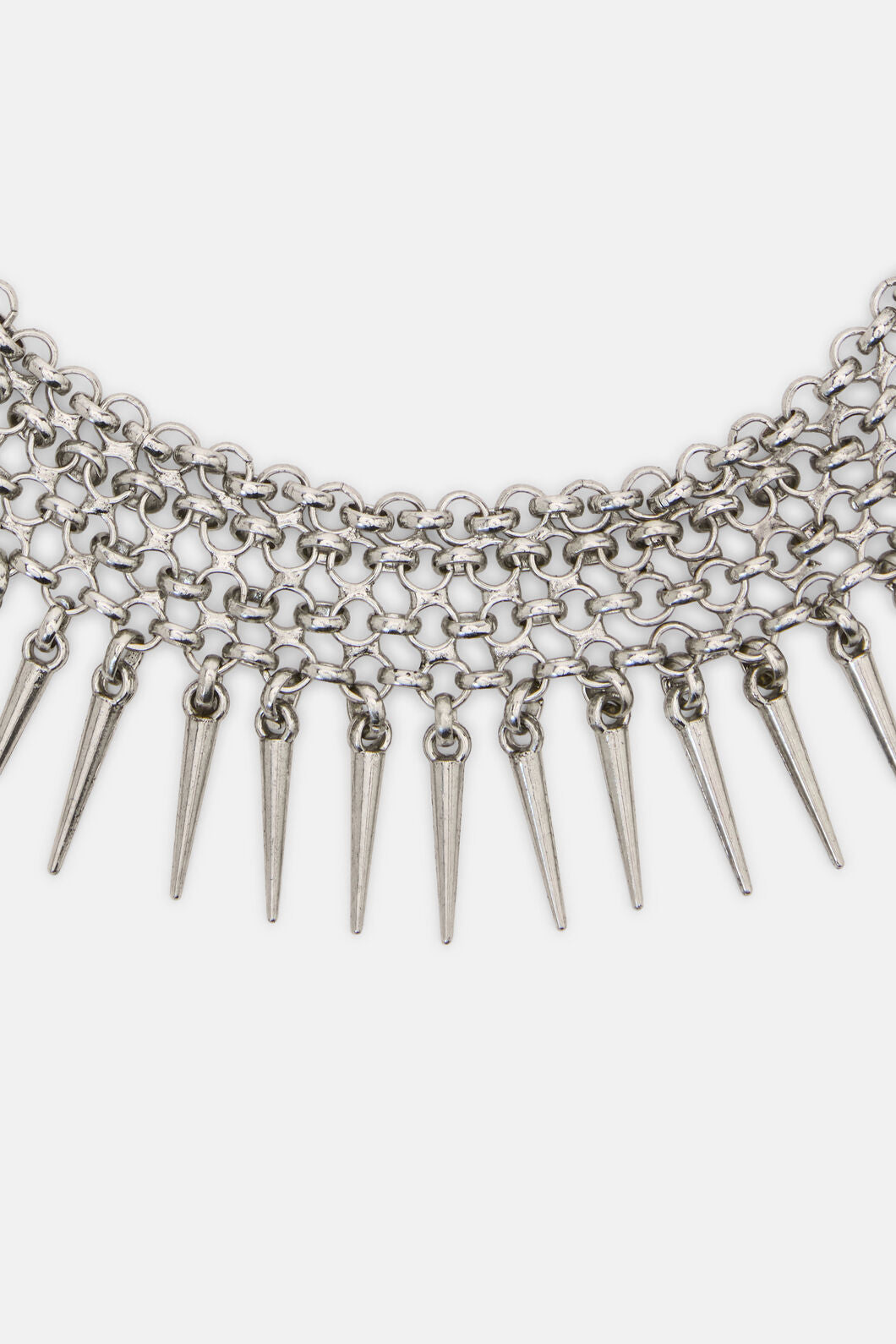 Dangerfield NZ - Chainmail Spike Choker - silver