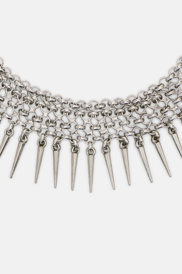 Dangerfield NZ - Chainmail Spike Choker - silver