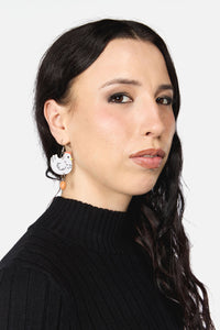 Dangerfield NZ - Chicken & Egg Earrings - white
