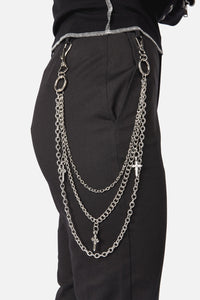 Dangerfield NZ - Cross Triple Jean Chain - silver