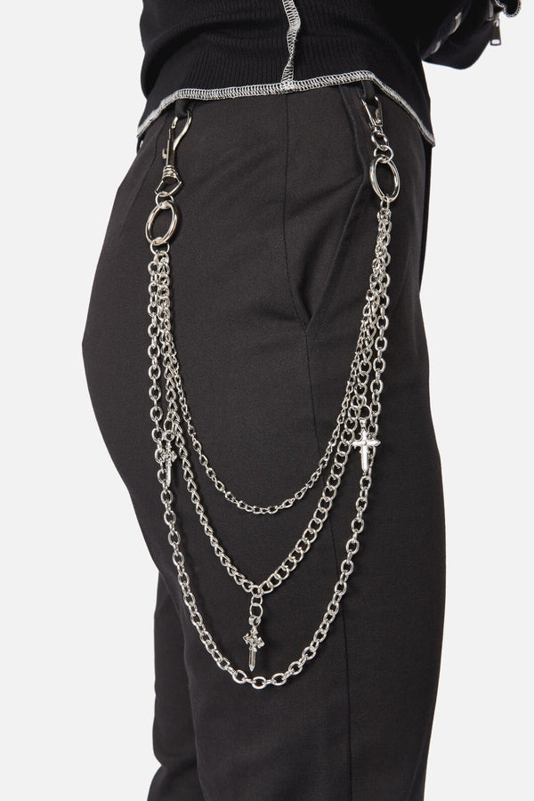 Dangerfield NZ - Cross Triple Jean Chain - silver