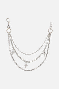 Dangerfield NZ - Cross Triple Jean Chain - silver