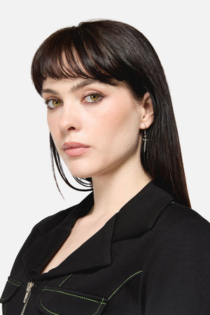 Dangerfield NZ - Dagger Earrings - silver