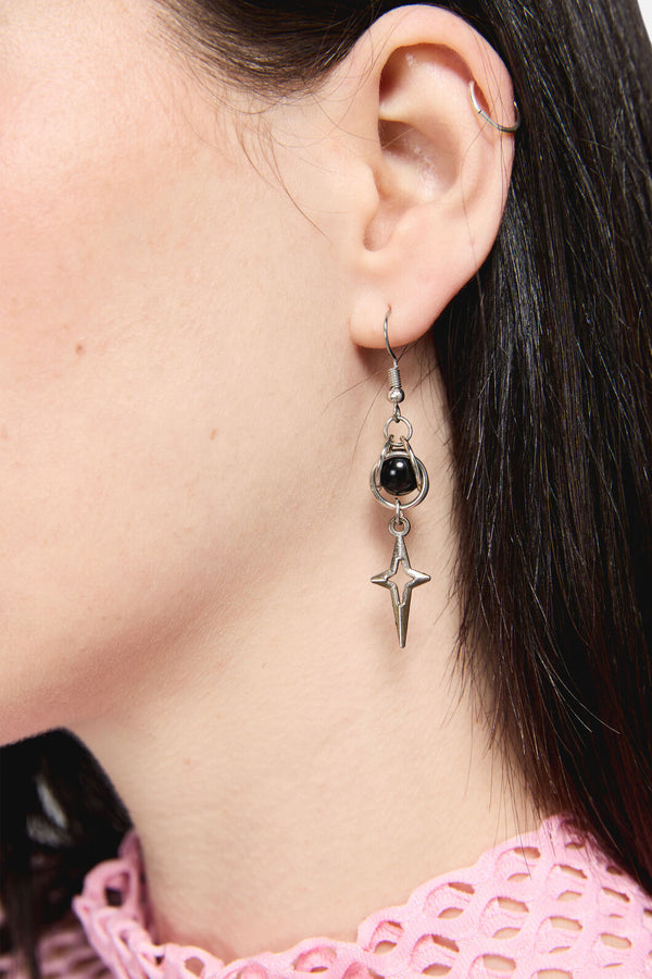 Dangerfield NZ - Star Sphere Earrings - silver