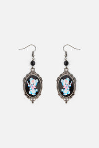 Dangerfield NZ - Creeps Framed Earrings - black