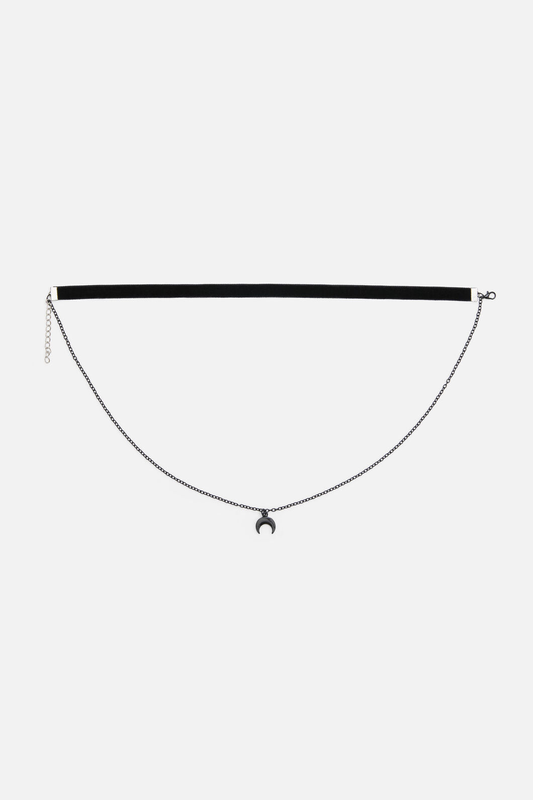 Dangerfield NZ - Velvet Moon Chain Choker - black