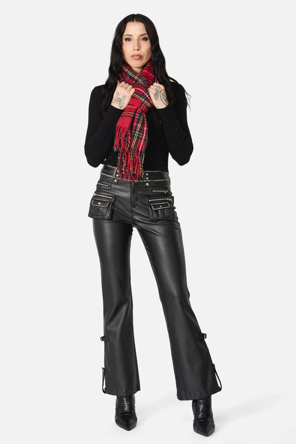 Dangerfield NZ - Tartan Scarf - red