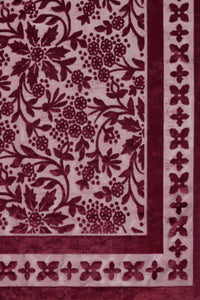 Dangerfield NZ - Velvet Burnout Scarf - burgundy