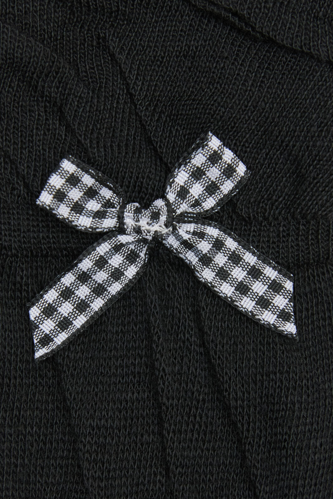 Dangerfield NZ - Gingham Bow Socks - black