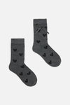 Dangerfield NZ - Heart & Bow Socks - grey