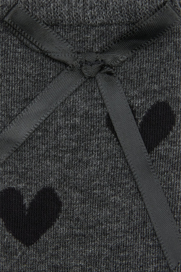 Dangerfield NZ - Heart & Bow Socks - grey