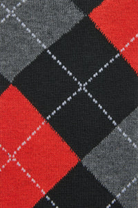 Dangerfield NZ - Long Argyle Socks - black-red