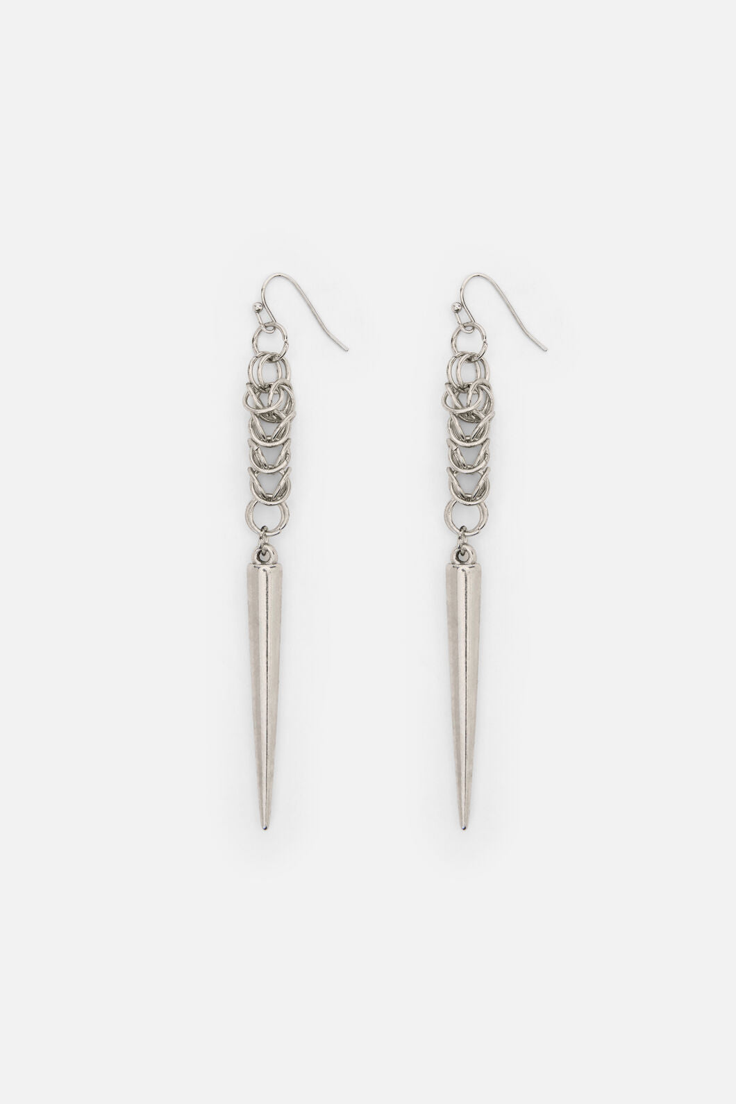 Dangerfield NZ - Chainmail Drop Earrings - silver