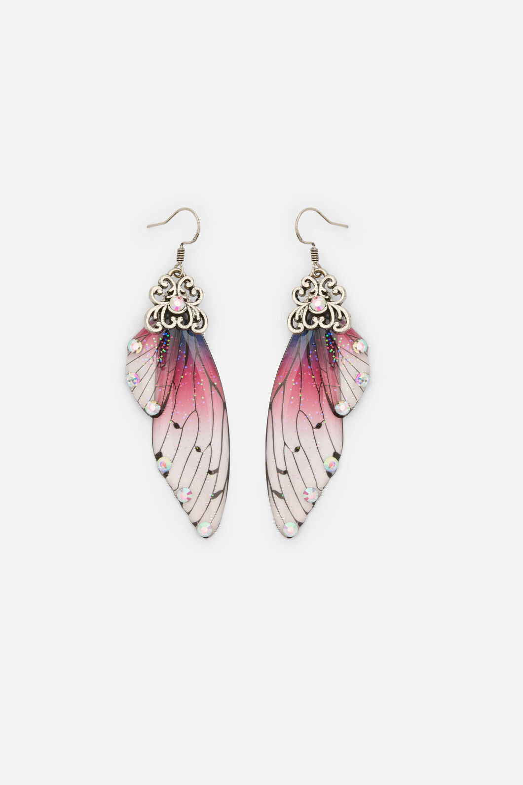 Dangerfield NZ - Plum Ornate Wing Earrings - plum