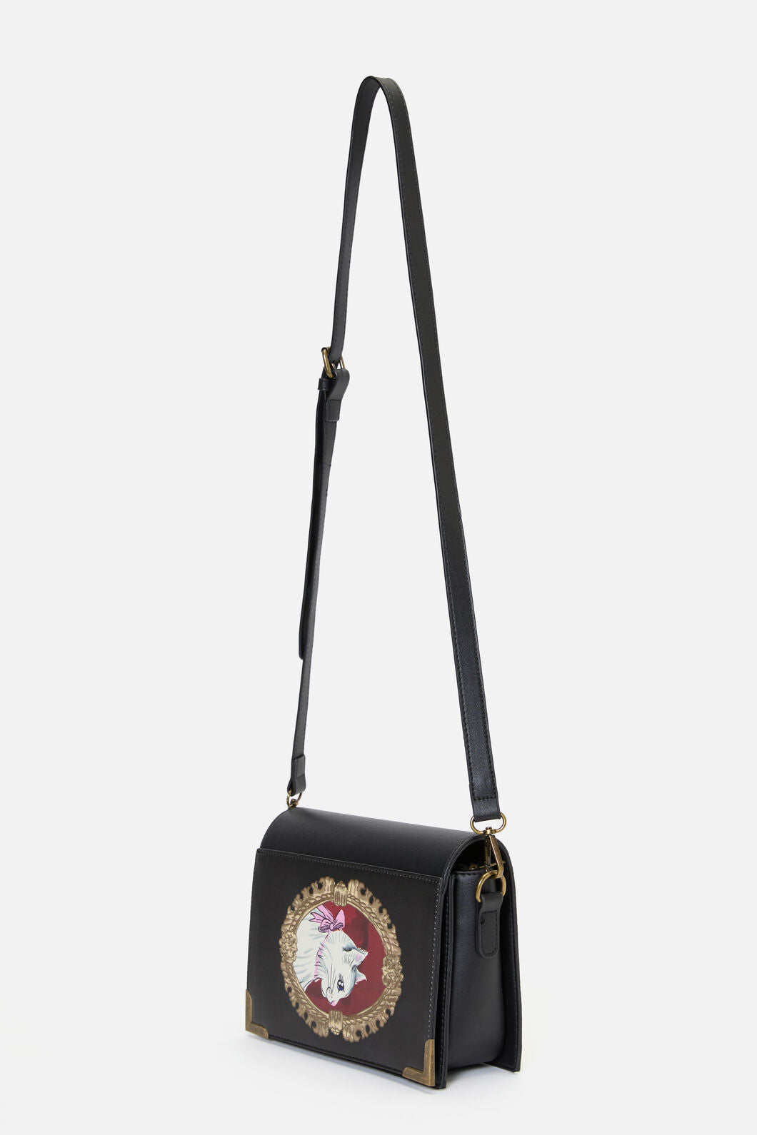 Dangerfield NZ - Snowdrop Cat Book Bag - black