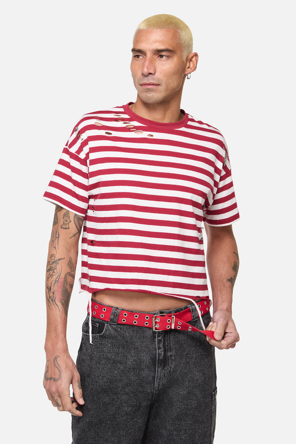Dangerfield NZ - Red Cotton Webbing Belt - red