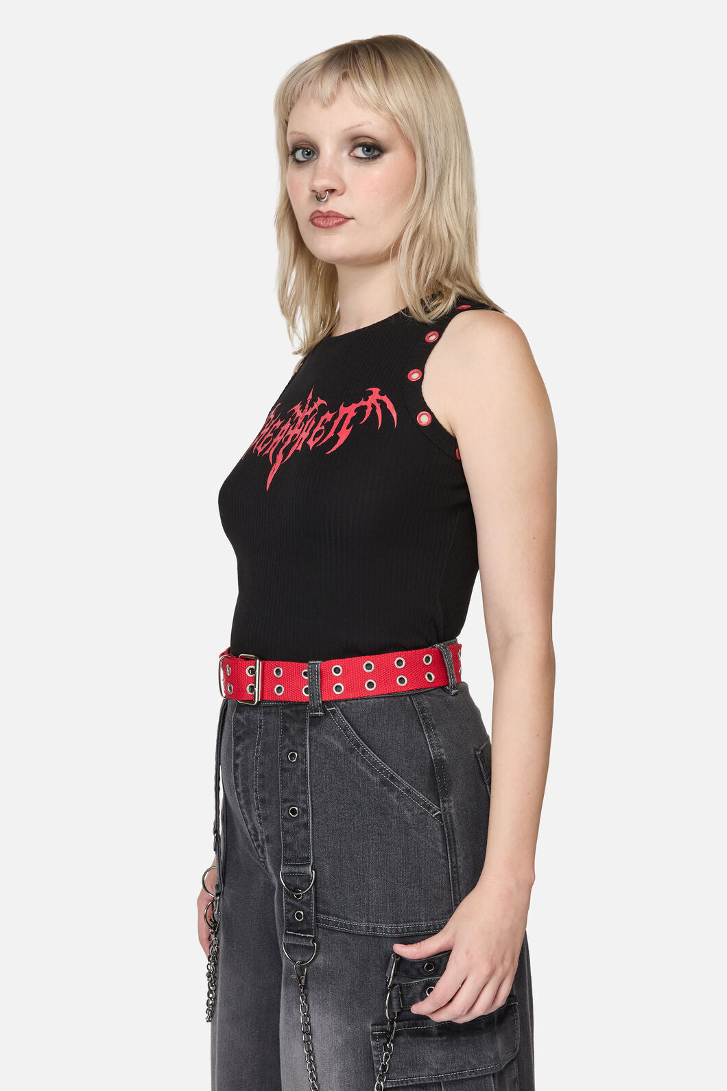 Dangerfield NZ - Red Cotton Webbing Belt - red