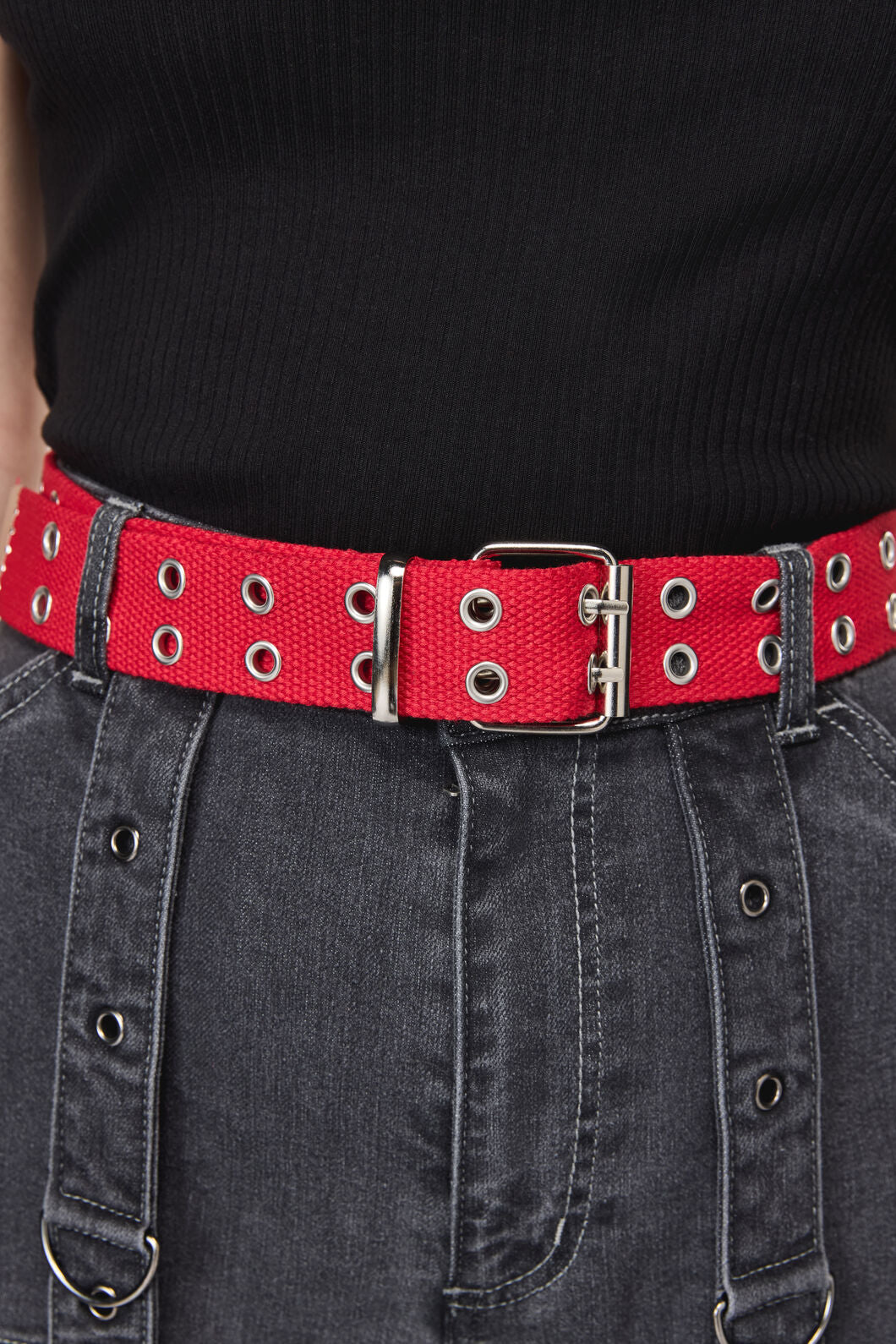 Dangerfield NZ - Red Cotton Webbing Belt - red