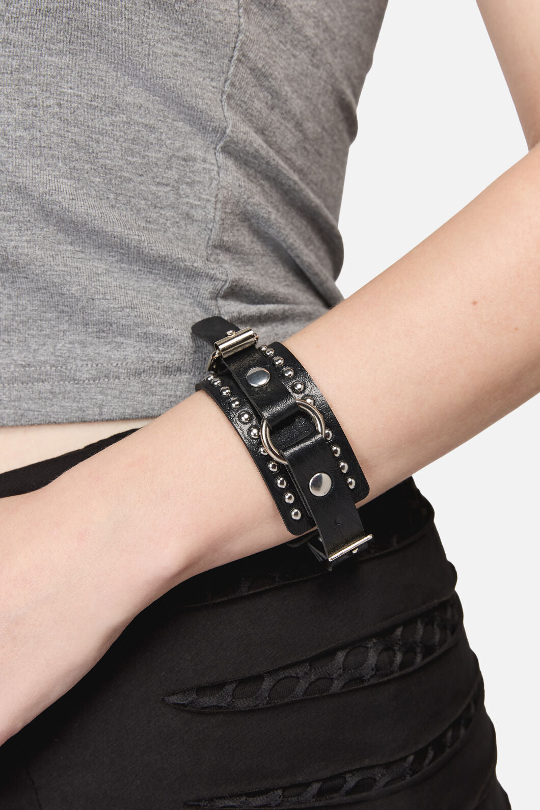Dangerfield NZ - Stud Buckle Cuff - black