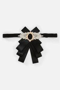 Dangerfield NZ - Ribbon Ornate Neck Bow - black