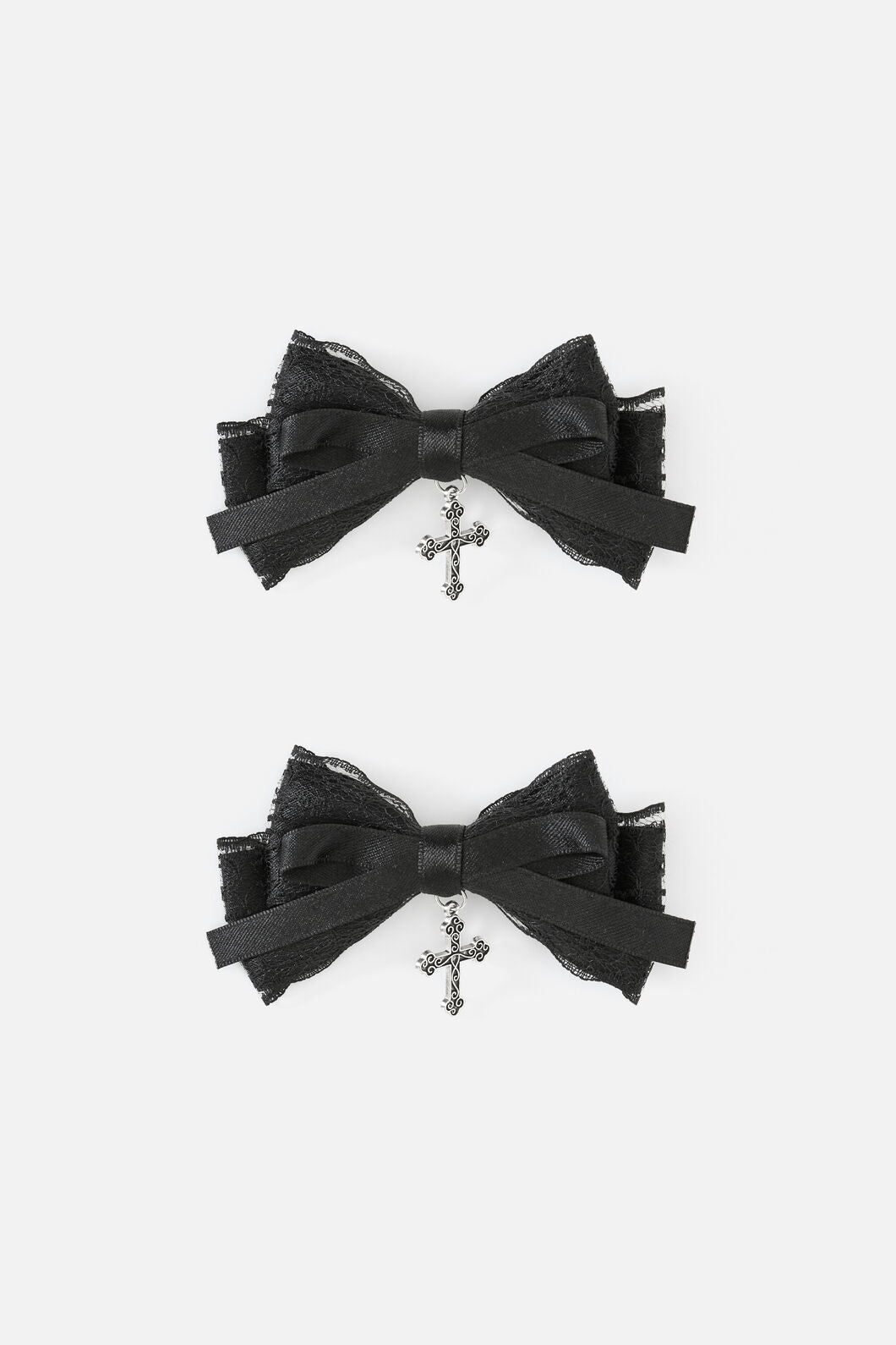 Dangerfield NZ - Cross Bow Slide Hair Clip Set - black