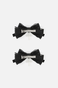 Dangerfield NZ - Cross Bow Slide Hair Clip Set - black