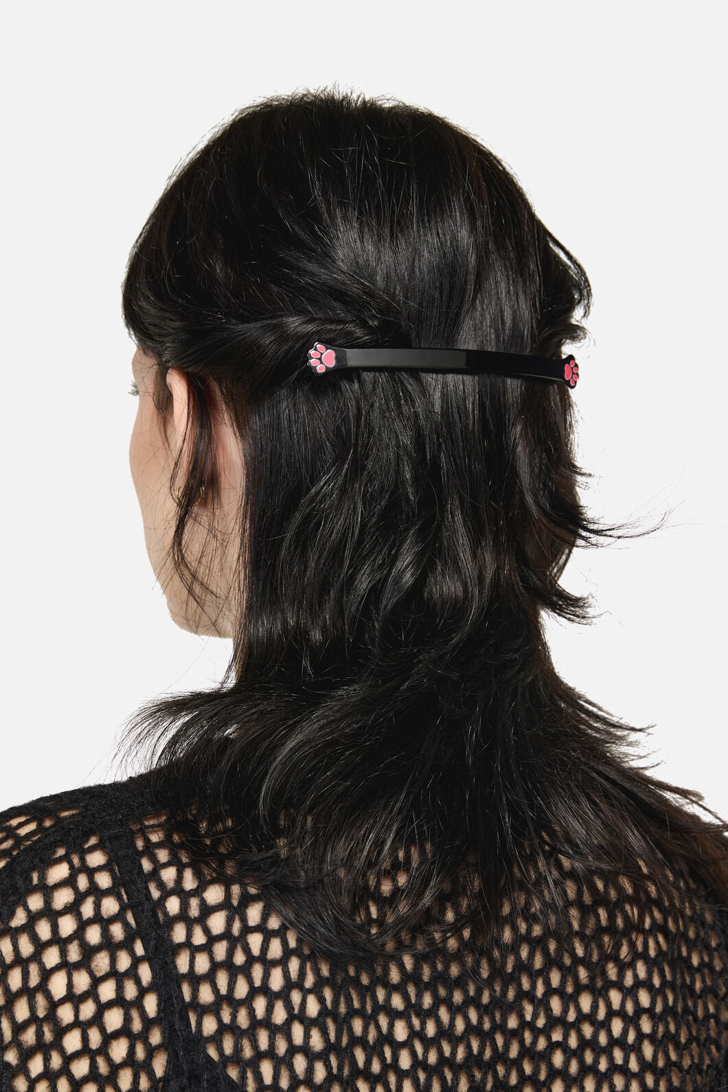 Dangerfield NZ - Cat Paw Barrette Hair Clip - black