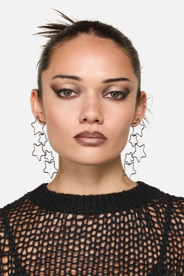 Dangerfield NZ - Star Drop Earrings - silver