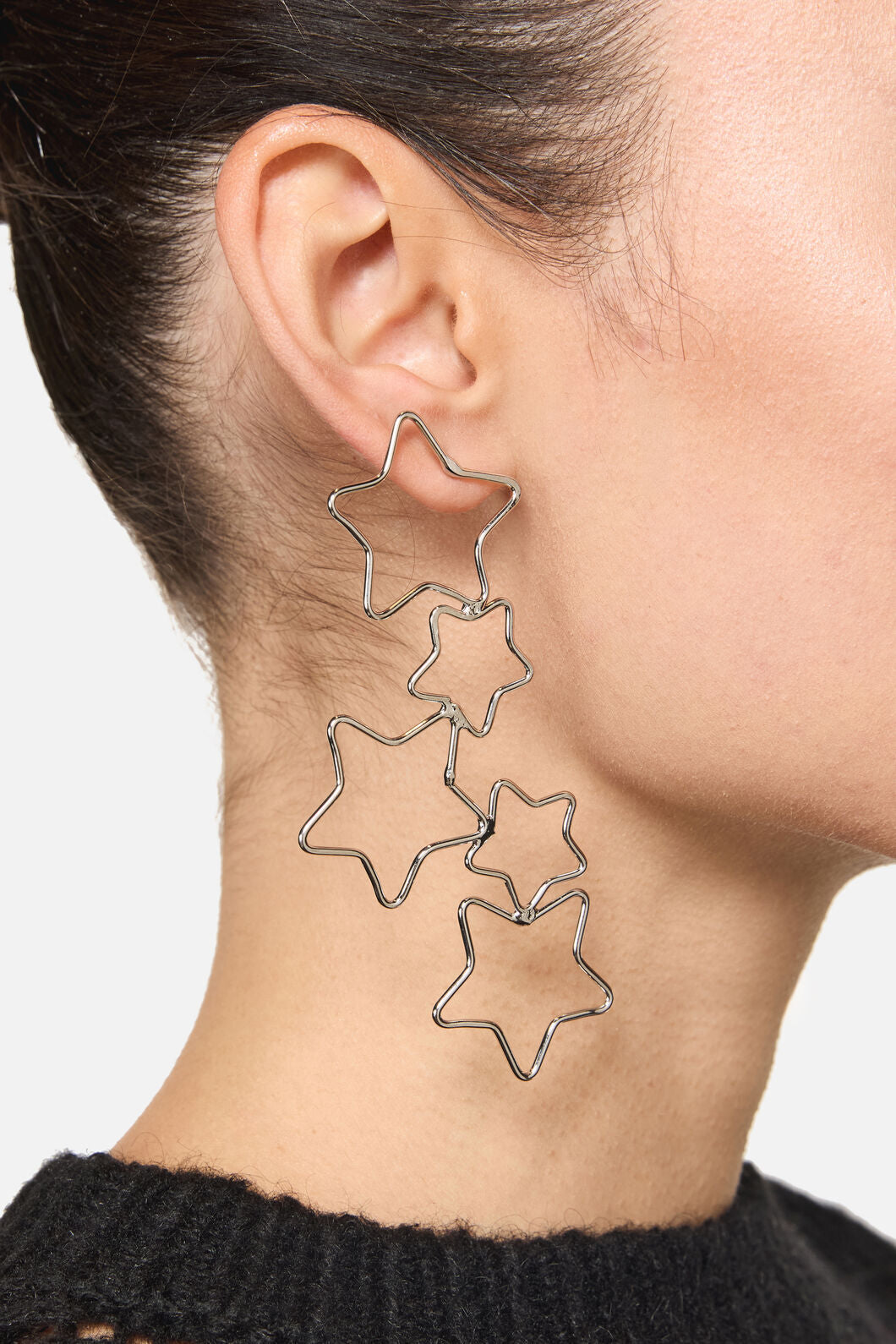 Dangerfield NZ - Star Drop Earrings - silver