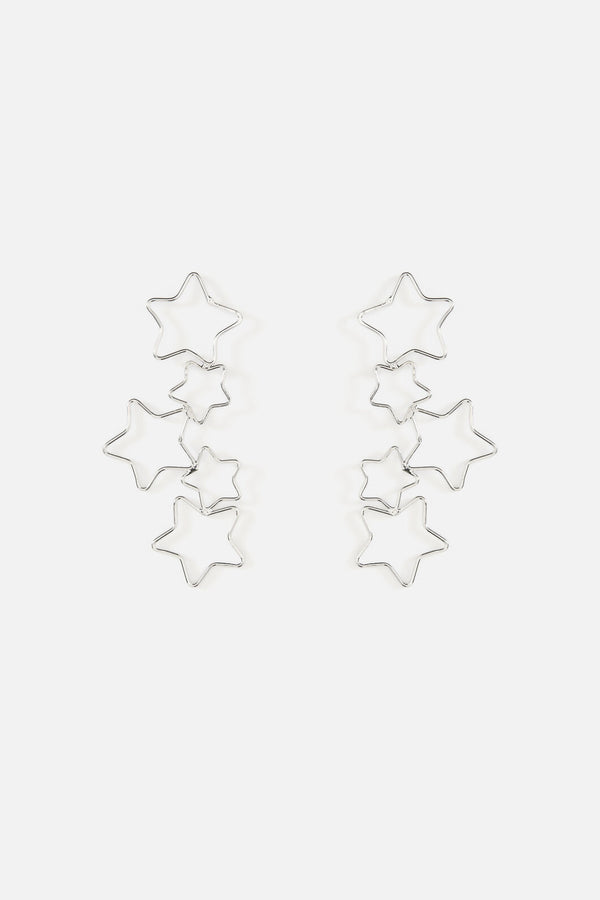 Dangerfield NZ - Star Drop Earrings - silver