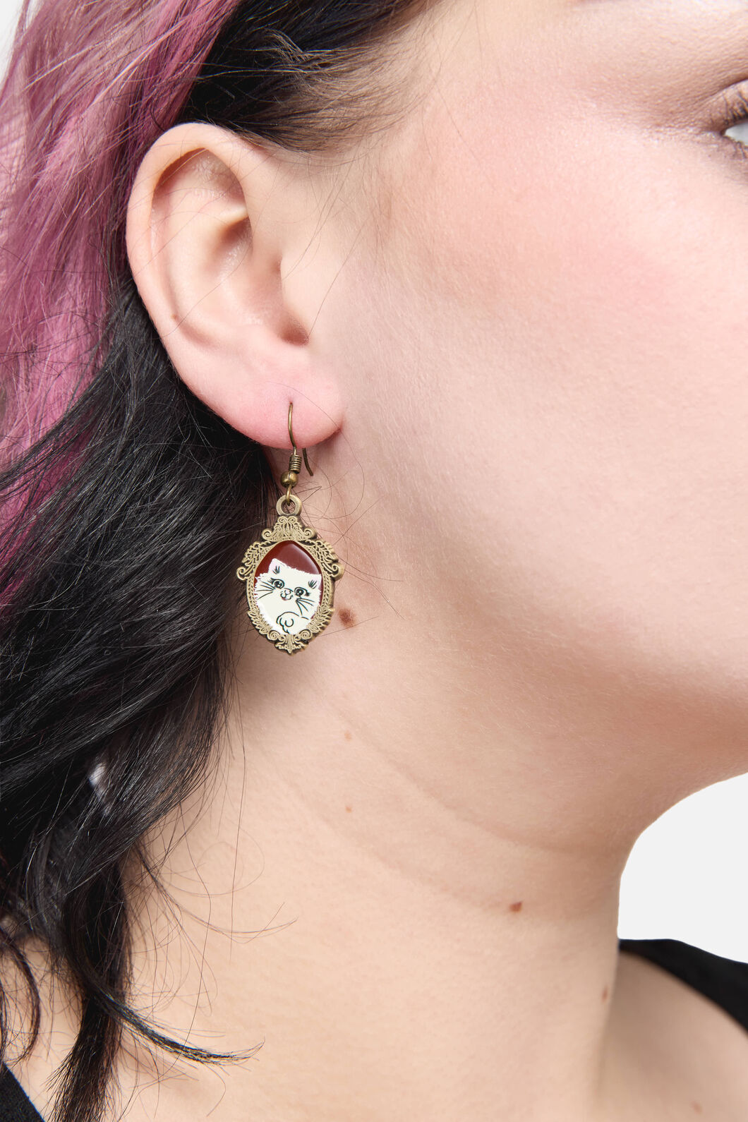 Dangerfield NZ - Official Cat Portrait Earrings - multi