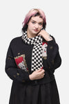 Dangerfield NZ - Checkerboard Scarf - black-white
