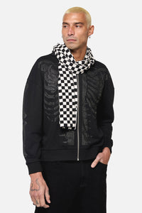 Dangerfield NZ - Checkerboard Scarf - black-white