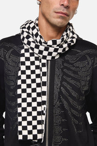 Dangerfield NZ - Checkerboard Scarf - black-white