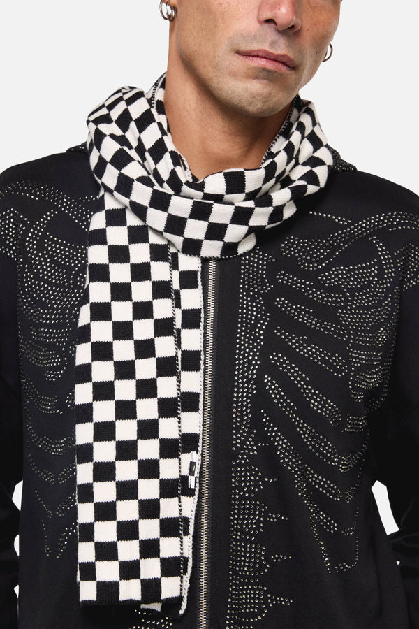 Dangerfield NZ - Checkerboard Scarf - black-white
