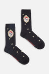 Dangerfield NZ - Official Cat Portrait Sock - black
