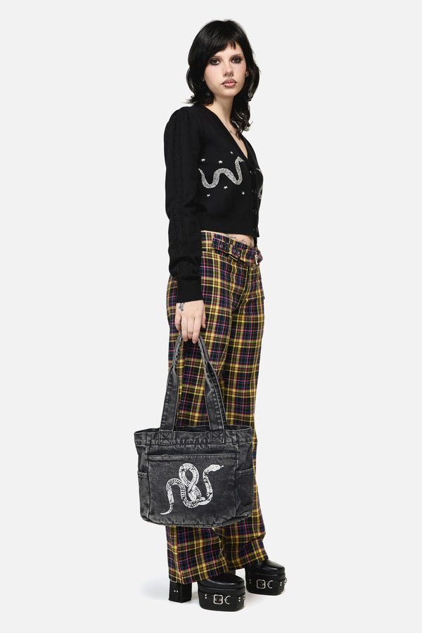 Dangerfield NZ - Slithering Goth Printed Bag - black