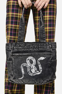 Dangerfield NZ - Slithering Goth Printed Bag - black