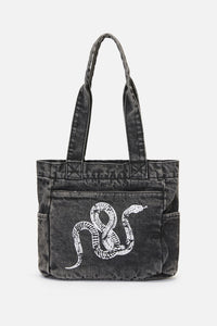 Dangerfield NZ - Slithering Goth Printed Bag - black
