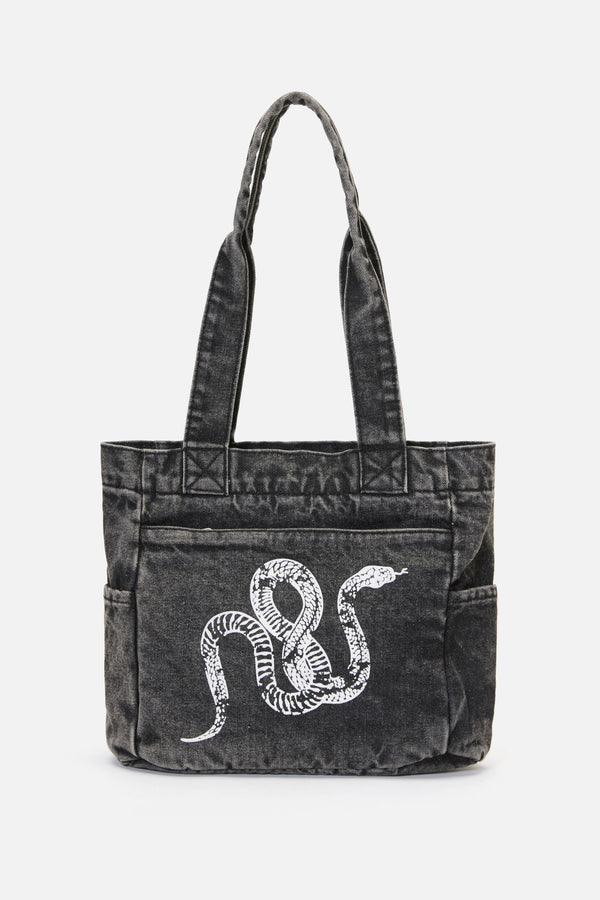 Dangerfield NZ - Slithering Goth Printed Bag - black